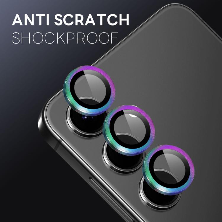 For Samsung Galaxy S25 FE 5G NORTHJO Camera Lens Protector CD Metal Ring Tempered Glass Film(Colorful) - For Samsung by NORTHJO | Online Shopping UK | buy2fix