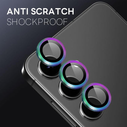 For Samsung Galaxy S25 FE 5G NORTHJO Camera Lens Protector CD Metal Ring Tempered Glass Film(Colorful) - For Samsung by NORTHJO | Online Shopping UK | buy2fix