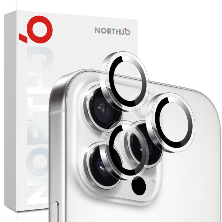 For iPhone 15 Pro / 15 Pro Max NORTHJO Camera Lens Protector Clear Ring Tempered Glass Film(Clear) - iPhone 15 Pro Max Tempered Glass by NORTHJO | Online Shopping UK | buy2fix