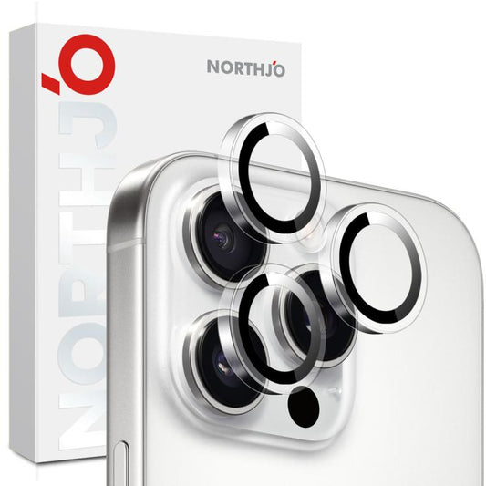For iPhone 15 Pro / 15 Pro Max NORTHJO Camera Lens Protector Clear Ring Tempered Glass Film(Clear) - iPhone 15 Pro Max Tempered Glass by NORTHJO | Online Shopping UK | buy2fix