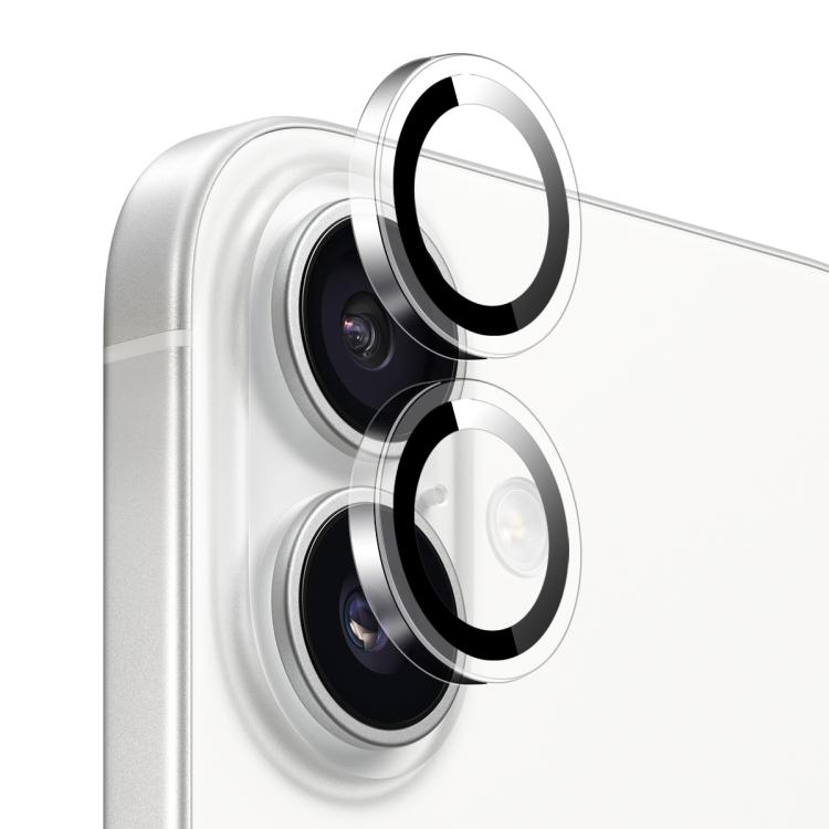 For iPhone 16 / 16 Plus NORTHJO Camera Lens Protector Clear Ring Tempered Glass Film(Clear) - iPhone 16 Plus Tempered Glass by NORTHJO | Online Shopping UK | buy2fix