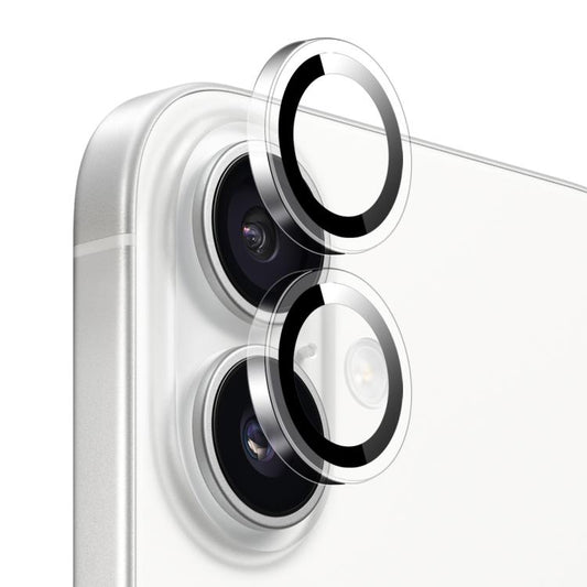 For iPhone 16 / 16 Plus NORTHJO Camera Lens Protector Clear Ring Tempered Glass Film(Clear) - iPhone 16 Plus Tempered Glass by NORTHJO | Online Shopping UK | buy2fix