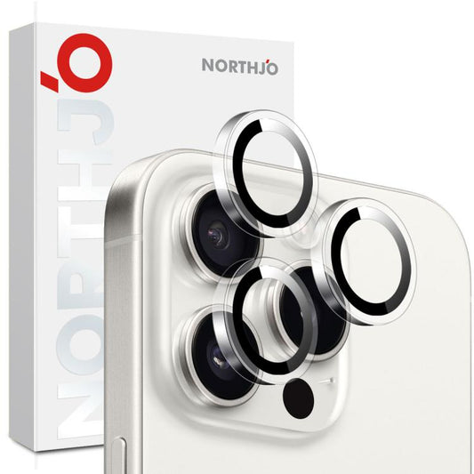 For iPhone 16 Pro / 16 Pro Max NORTHJO Camera Lens Protector Clear Ring Tempered Glass Film(Clear) - iPhone 16 Pro Max Tempered Glass by NORTHJO | Online Shopping UK | buy2fix