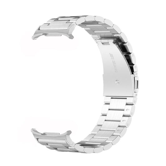 For Samsung Galaxy Watch8 / Watch8 Classic Three Beads Stainless Steel Watch Band with Removal Tool(Silver) - Watch Bands by buy2fix | Online Shopping UK | buy2fix