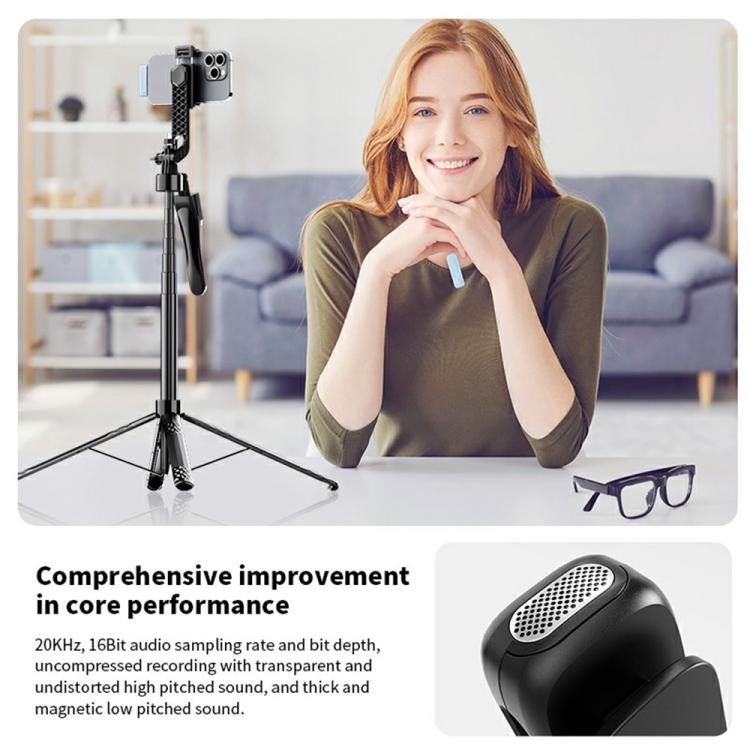 M6 2 Microphone + 1 Receiver Wireless Microphone AI Noise Reduction Live Streaming Mic(Pink) - Microphone by buy2fix | Online Shopping UK | buy2fix