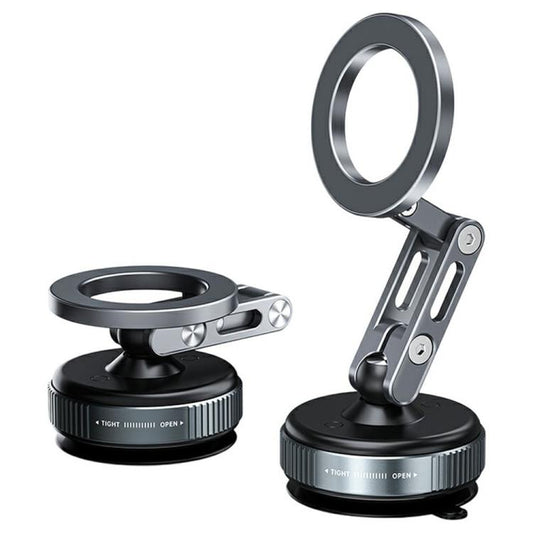 X53 Vacuum Suction Cup 360 Rotation Foldable Cellphone Bracket Magnetic Car Dashboard Phone Holder - Universal Car Holders by buy2fix | Online Shopping UK | buy2fix