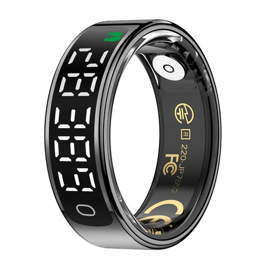 R13 SIZE 10 Smart Ring, Support Heart Rate / Blood Oxygen / Sleep Monitoring / Motion Sensing Game(Black)