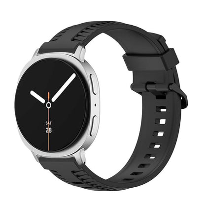 For Samsung Galaxy Watch8 / Watch8 Classic Tire Texture Silicone Watch Band(Black) - Watch Bands by buy2fix | Online Shopping UK | buy2fix