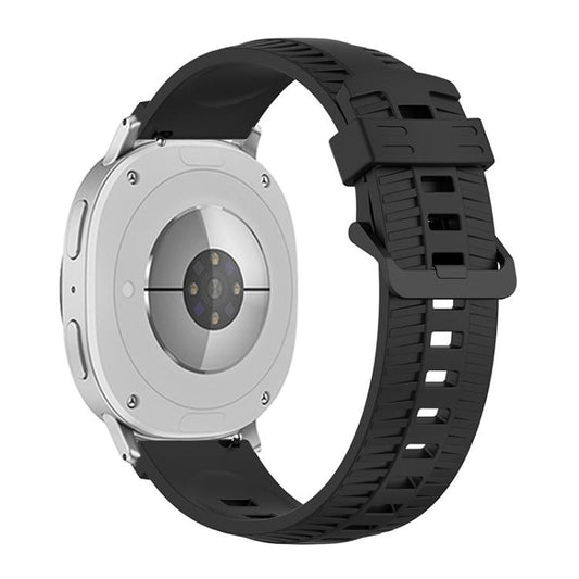 For Samsung Galaxy Watch8 / Watch8 Classic Tire Texture Silicone Watch Band(Black) - Watch Bands by buy2fix | Online Shopping UK | buy2fix
