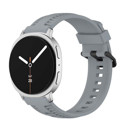For Samsung Galaxy Watch8 / Watch8 Classic Tire Texture Silicone Watch Band(Gray) - Watch Bands by buy2fix | Online Shopping UK | buy2fix