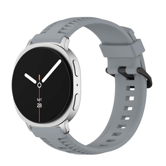 For Samsung Galaxy Watch8 / Watch8 Classic Tire Texture Silicone Watch Band(Gray) - Watch Bands by buy2fix | Online Shopping UK | buy2fix