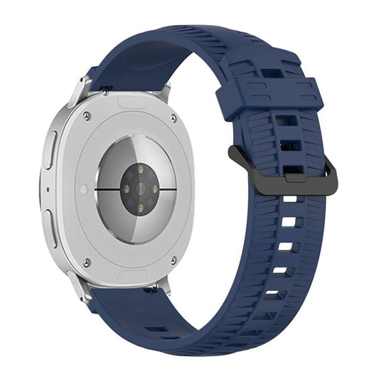 For Samsung Galaxy Watch8 / Watch8 Classic Tire Texture Silicone Watch Band(Navy Blue) - Watch Bands by buy2fix | Online Shopping UK | buy2fix