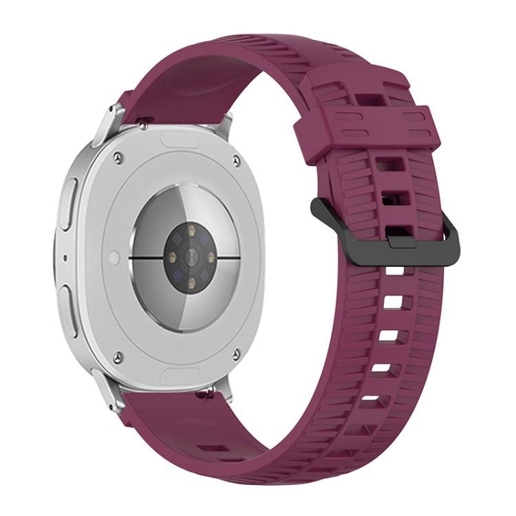 For Samsung Galaxy Watch8 / Watch8 Classic Tire Texture Silicone Watch Band(Wine Red) - Watch Bands by buy2fix | Online Shopping UK | buy2fix