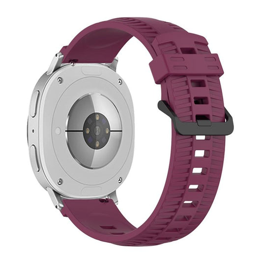 For Samsung Galaxy Watch8 / Watch8 Classic Tire Texture Silicone Watch Band(Wine Red) - Watch Bands by buy2fix | Online Shopping UK | buy2fix