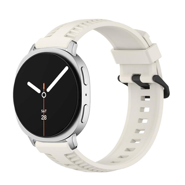 For Samsung Galaxy Watch8 / Watch8 Classic Tire Texture Silicone Watch Band(Starlight) - Watch Bands by buy2fix | Online Shopping UK | buy2fix