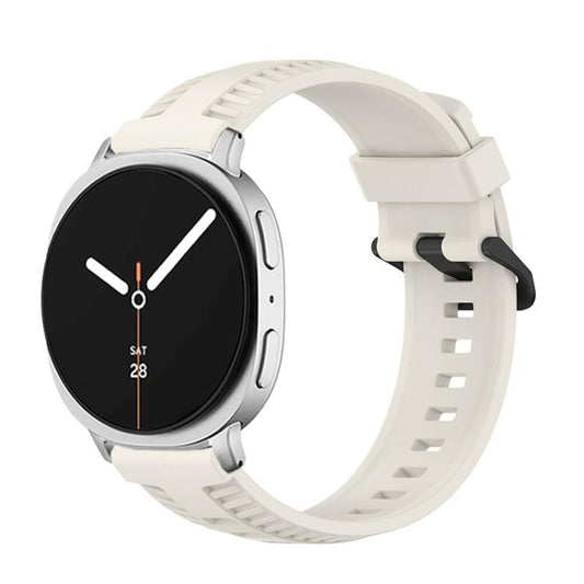 For Samsung Galaxy Watch8 / Watch8 Classic Tire Texture Silicone Watch Band(Starlight) - Watch Bands by buy2fix | Online Shopping UK | buy2fix