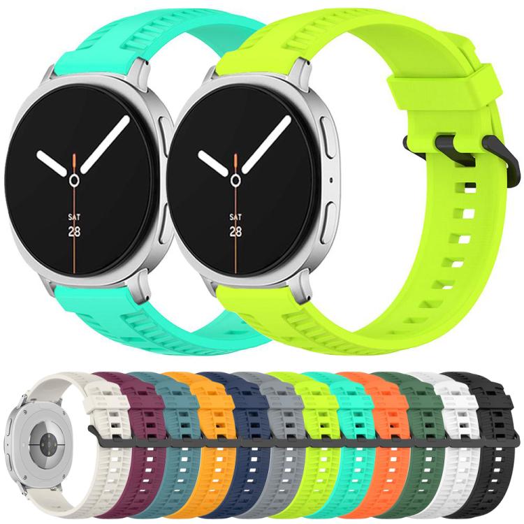 For Samsung Galaxy Watch8 / Watch8 Classic Tire Texture Silicone Watch Band(Starlight) - Watch Bands by buy2fix | Online Shopping UK | buy2fix