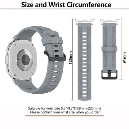 For Samsung Galaxy Watch8 / Watch8 Classic Tire Texture Silicone Watch Band(Army Green) - Watch Bands by buy2fix | Online Shopping UK | buy2fix