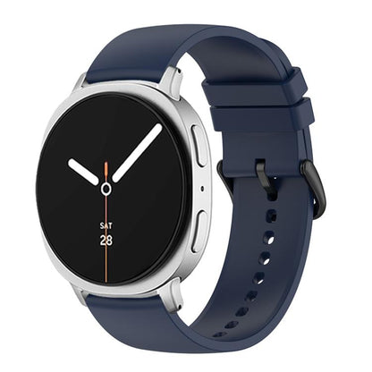 For Samsung Galaxy Watch8 / Watch8 Classic Round Tail Silicone Watch Band(Midnight Blue) - Watch Bands by buy2fix | Online Shopping UK | buy2fix