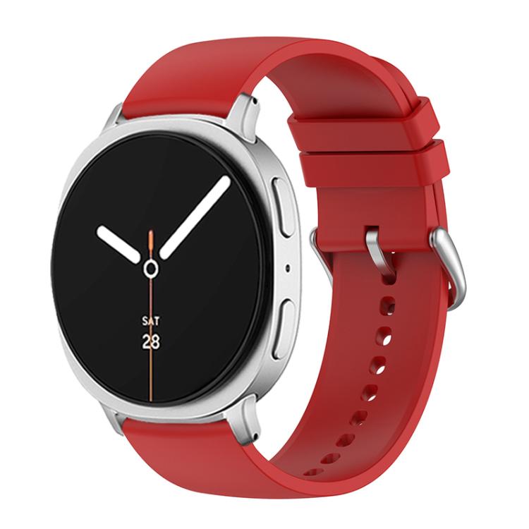 For Samsung Galaxy Watch8 / Watch8 Classic Round Tail Silicone Watch Band(Red) - Watch Bands by buy2fix | Online Shopping UK | buy2fix