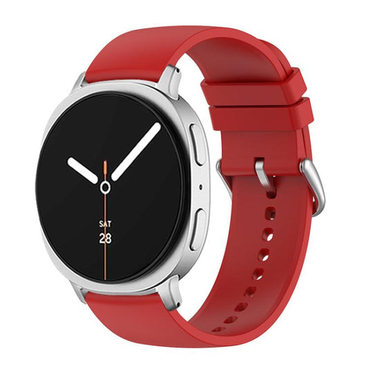 For Samsung Galaxy Watch8 / Watch8 Classic Round Tail Silicone Watch Band(Red) - Watch Bands by buy2fix | Online Shopping UK | buy2fix