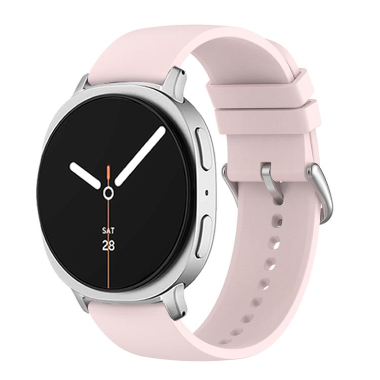 For Samsung Galaxy Watch8 / Watch8 Classic Round Tail Silicone Watch Band(Light Pink) - Watch Bands by buy2fix | Online Shopping UK | buy2fix