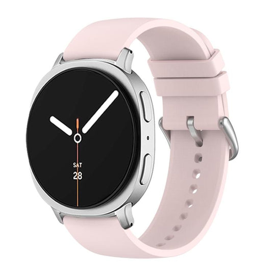 For Samsung Galaxy Watch8 / Watch8 Classic Round Tail Silicone Watch Band(Light Pink) - Watch Bands by buy2fix | Online Shopping UK | buy2fix