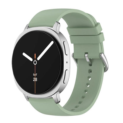 For Samsung Galaxy Watch8 / Watch8 Classic Round Tail Silicone Watch Band(Ice Green) - Watch Bands by buy2fix | Online Shopping UK | buy2fix