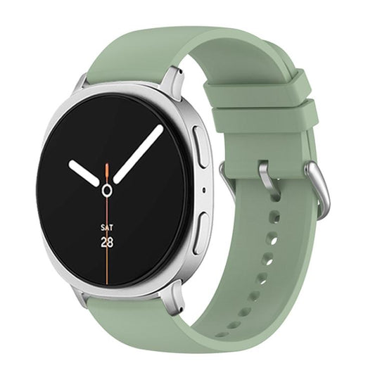 For Samsung Galaxy Watch8 / Watch8 Classic Round Tail Silicone Watch Band(Ice Green) - Watch Bands by buy2fix | Online Shopping UK | buy2fix