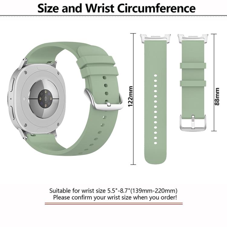 For Samsung Galaxy Watch8 / Watch8 Classic Round Tail Silicone Watch Band(Wine Red) - Watch Bands by buy2fix | Online Shopping UK | buy2fix