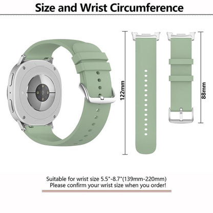 For Samsung Galaxy Watch8 / Watch8 Classic Round Tail Silicone Watch Band(Wine Red) - Watch Bands by buy2fix | Online Shopping UK | buy2fix