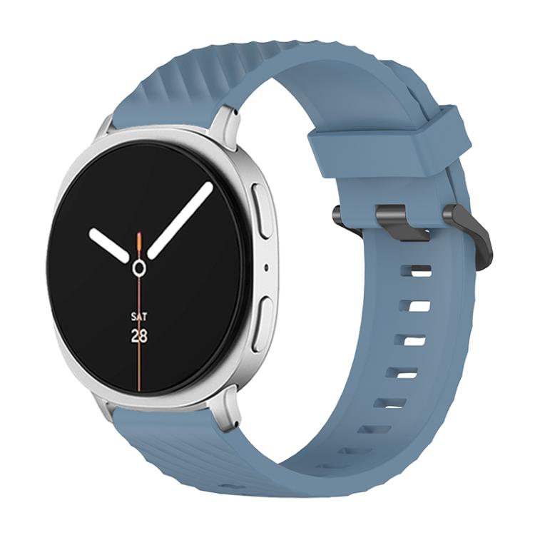 For Samsung Galaxy Watch8 / Watch8 Classic Black Buckle Spruce Silicone Watch Band(Rock Green) - Watch Bands by buy2fix | Online Shopping UK | buy2fix