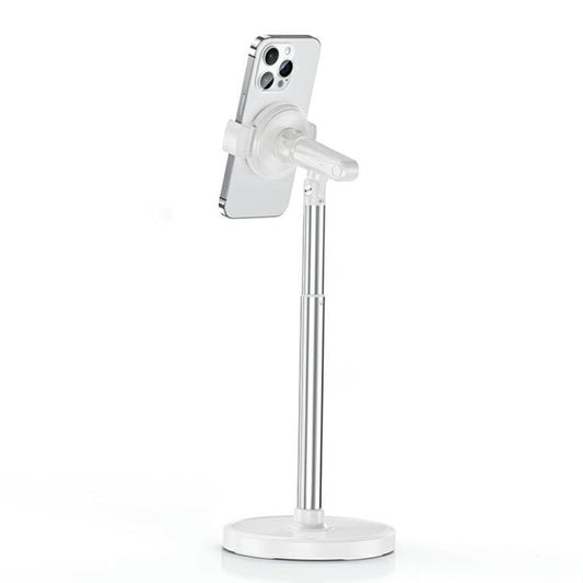 T16 Rotating Adjustable Desktop Phone Holder for Livestream Vlog Recording(White) - Desktop Holder by buy2fix | Online Shopping UK | buy2fix