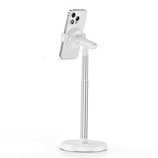 T16 Rotating Adjustable Desktop Phone Holder for Livestream Vlog Recording(White)