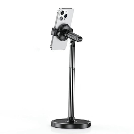 T16 Rotating Adjustable Desktop Phone Holder for Livestream Vlog Recording(Black)