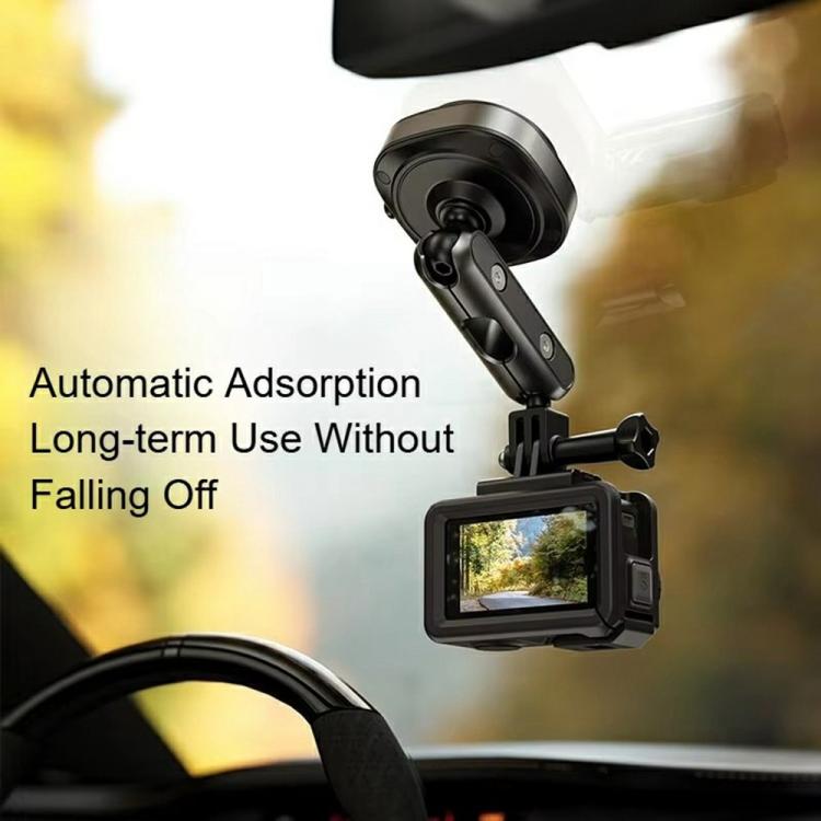 DJ-1  Car Mount Aluminum Alloy Action Camera Holder Electric Vacuum Suction Cup Bracket - Holder by buy2fix | Online Shopping UK | buy2fix