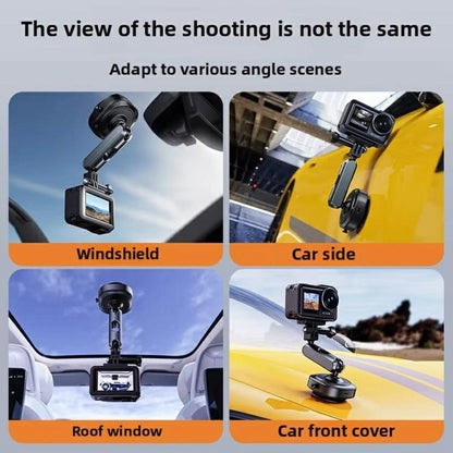DJ-1  Car Mount Aluminum Alloy Action Camera Holder Electric Vacuum Suction Cup Bracket - Holder by buy2fix | Online Shopping UK | buy2fix
