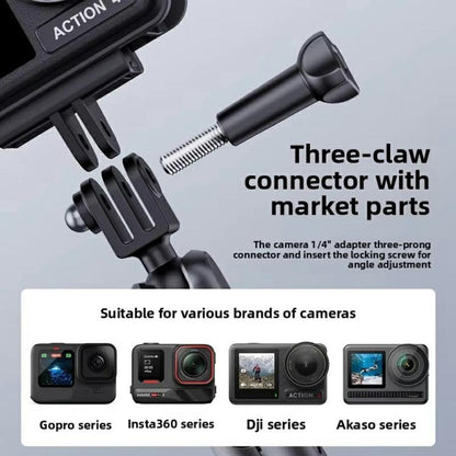 DJ-1  Car Mount Aluminum Alloy Action Camera Holder Electric Vacuum Suction Cup Bracket - Holder by buy2fix | Online Shopping UK | buy2fix