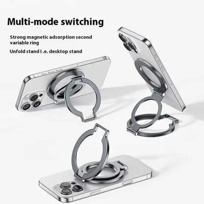 T15 Foldable Magnetic Aluminum Alloy Phone Ring Holder - Ring Holder by buy2fix | Online Shopping UK | buy2fix