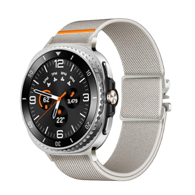 For Samsung Galaxy Watch8 / Watch8 Classic Parachute Buckle Stretch Nylon Watch Band(Starlight) - Watch Bands by buy2fix | Online Shopping UK | buy2fix