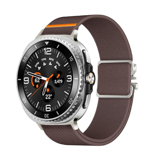 For Samsung Galaxy Watch8 / Watch8 Classic Parachute Buckle Stretch Nylon Watch Band(Smokey Purple) - Watch Bands by buy2fix | Online Shopping UK | buy2fix