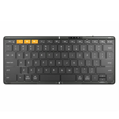 For Windows / Android / iOS DF010 Foldable Bluetooth 79 Keys Ultra Slim Keyboard - Wireless Keyboard by buy2fix | Online Shopping UK | buy2fix