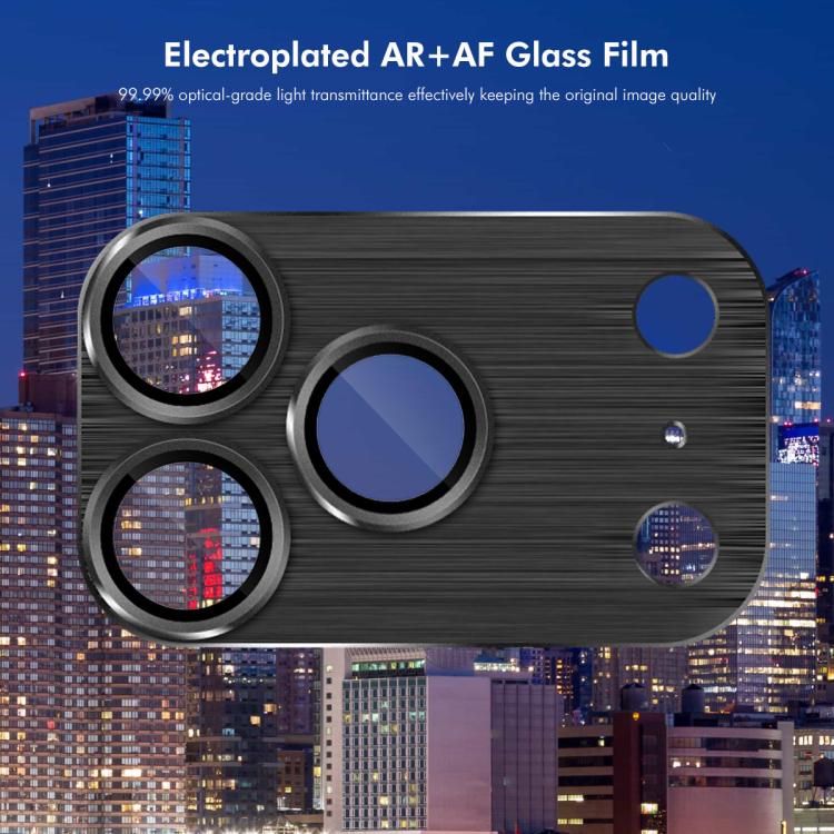 For iPhone 17 Pro Max ENKAY Anti-reflection Camera Lens Brushed Aluminium Alloy Tempered Glass Film(Blue) - iPhone 17 Pro Max Tempered Glass by ENKAY | Online Shopping UK | buy2fix