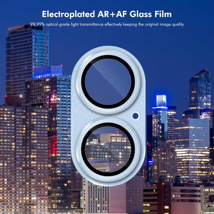 For iPhone 17 ENKAY Anti-reflection Camera Lens Frosted Armor Aluminium Alloy Tempered Glass Film(Black) - iPhone 17 Tempered Glass by ENKAY | Online Shopping UK | buy2fix