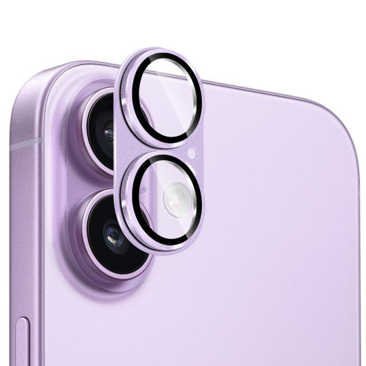 For iPhone 17 ENKAY Anti-reflection Camera Lens Frosted Armor Aluminium Alloy Tempered Glass Film(Light Purple) - iPhone 17 Tempered Glass by ENKAY | Online Shopping UK | buy2fix