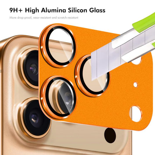 For iPhone 17 Pro ENKAY Anti-reflection Camera Lens Frosted Armor Aluminium Alloy Tempered Glass Film(Grey) - iPhone 17 Pro Tempered Glass by ENKAY | Online Shopping UK | buy2fix