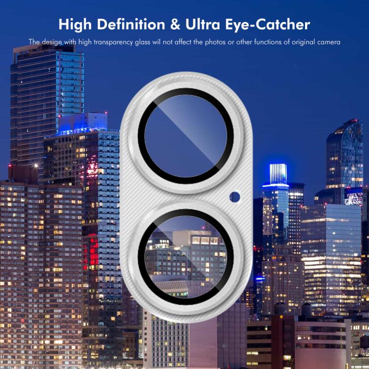 For iPhone 17 ENKAY CD Texture Aluminium Alloy Tempered Glass Lens Cover Film(Light Purple) - iPhone 17 Tempered Glass by ENKAY | Online Shopping UK | buy2fix