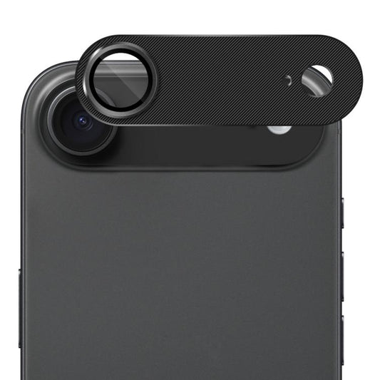 For iPhone Air ENKAY CD Texture Aluminium Alloy Tempered Glass Lens Cover Film(Black) - iPhone Air Tempered Glass by ENKAY | Online Shopping UK | buy2fix