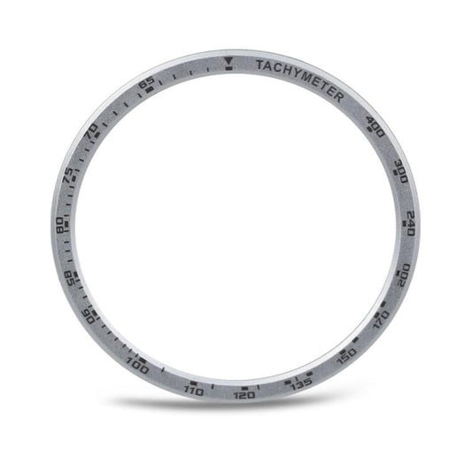 For Samsung Galaxy Watch8 40mm Speed Bezel and Solid Color Stitched Silicone Watch Band(Jewel Blue Silver) - Watch Bands by buy2fix | Online Shopping UK | buy2fix