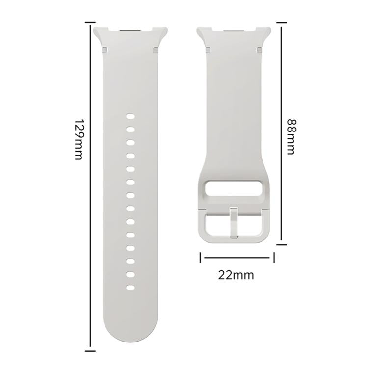 For Samsung Galaxy Watch8 40mm Diamond Bezel and Solid Color Stitched Silicone Watch Band(Pink Rose Gold) - Watch Bands by buy2fix | Online Shopping UK | buy2fix